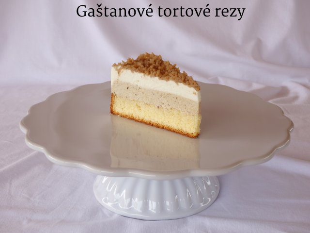 Gaštanové tortové rezy