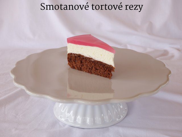 Smotanové tortové rezy